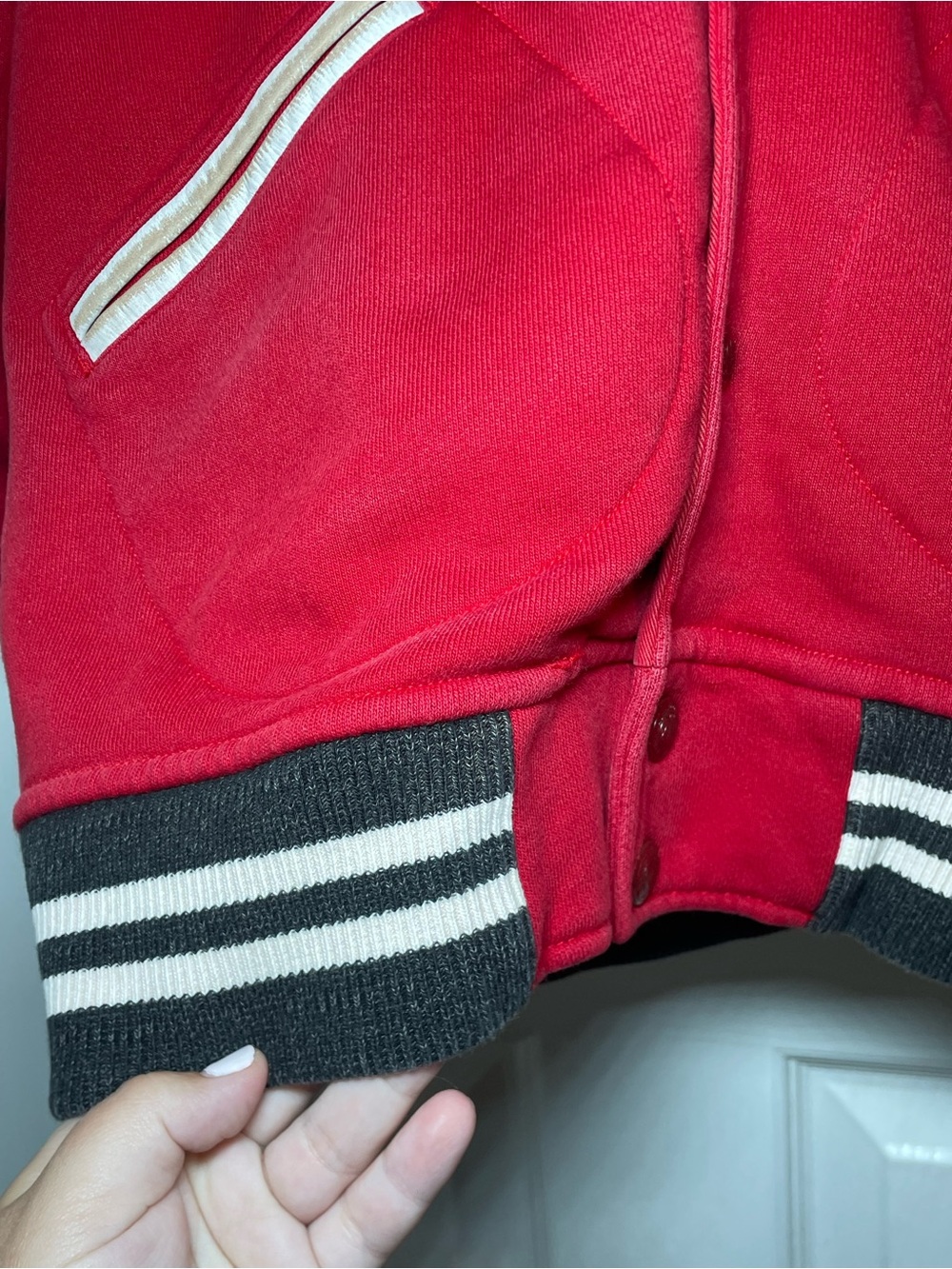Vintage Polo Ralph Lauren Varsity Jacket Indian Head Chief Champs Red Size M - Picture 15 of 16
